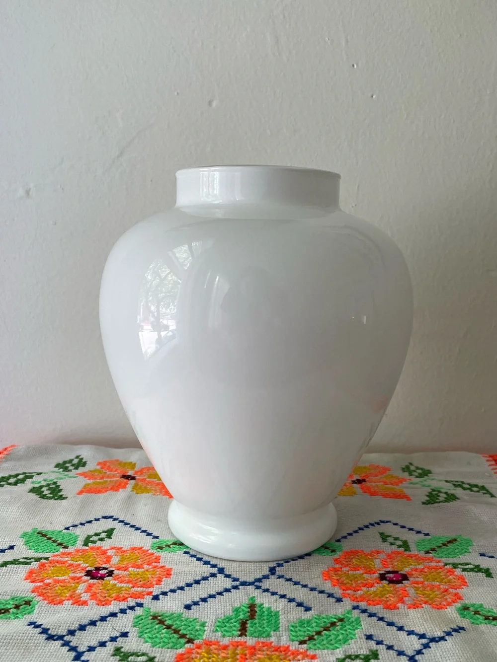 Vintage Italian Floral Ginger Jar